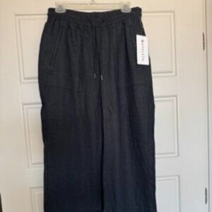 Athleta Womens Linen Wide Leg Pants Size S